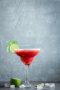 Strawberry Margarita ÃÂ¡ocktail Royalty Free Stock Photo